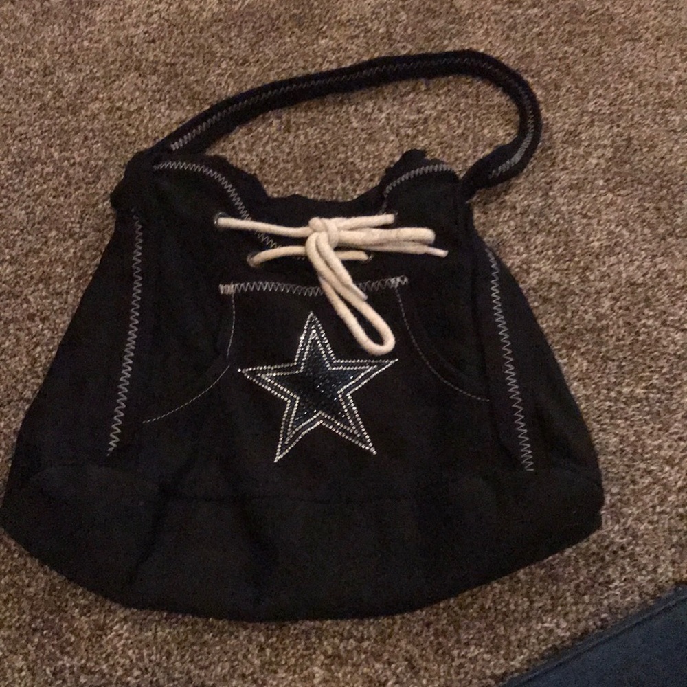 Dallas cowboys shoelace purse